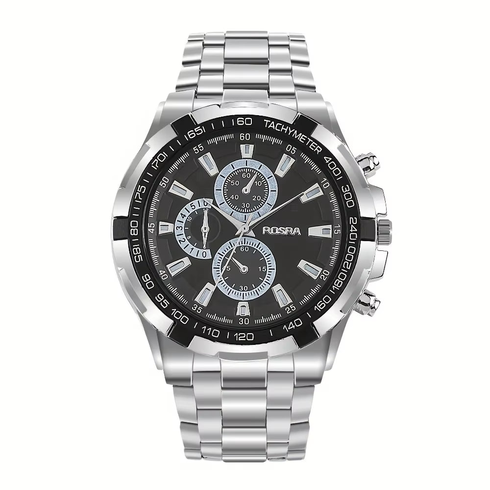 Relogio Masculino Rosra Watches Men'S Business Steel Watches Decorative Dial Sports Quartz Watches Cheap Things