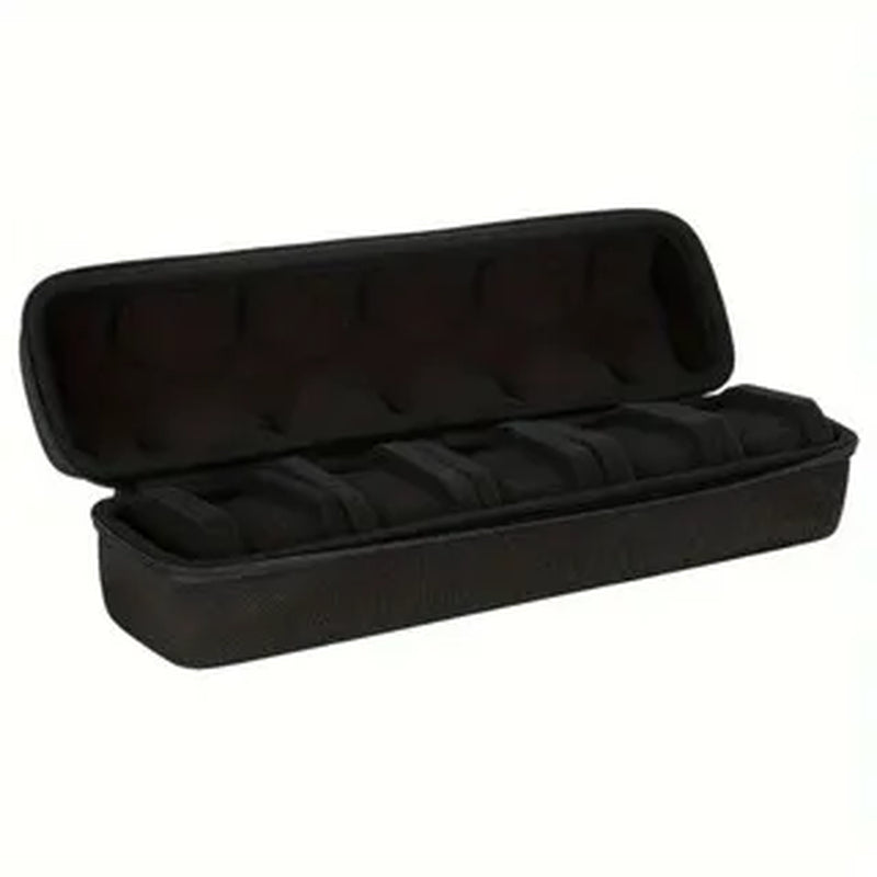 5 Slots Hard Shell Watch Storage Box, Carry Case, Display Organizer, Watch Box Holder Display Cabinet