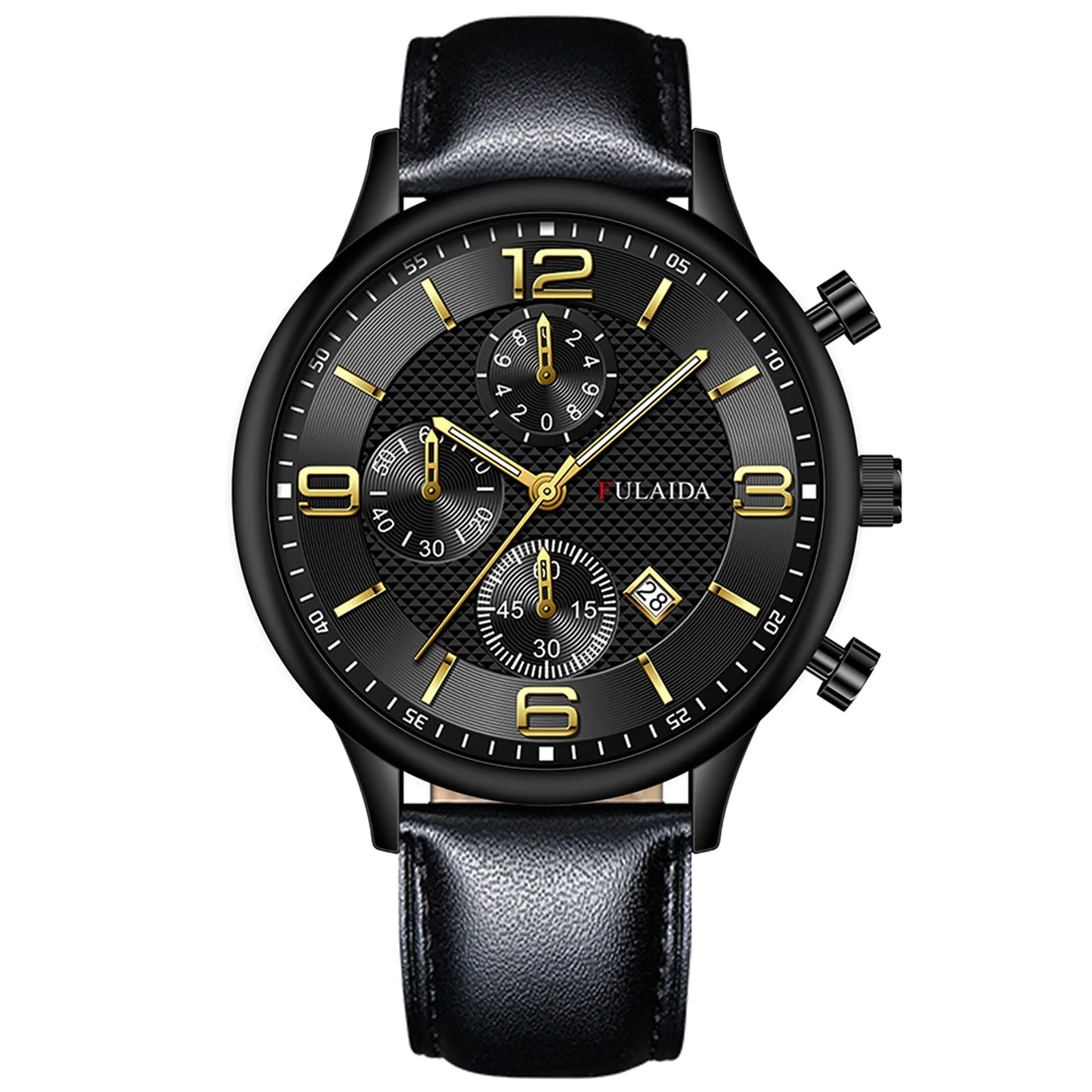 Mens Watch Sport Stainless Steel Case Belt Band Quartz Analog Wrist Watches