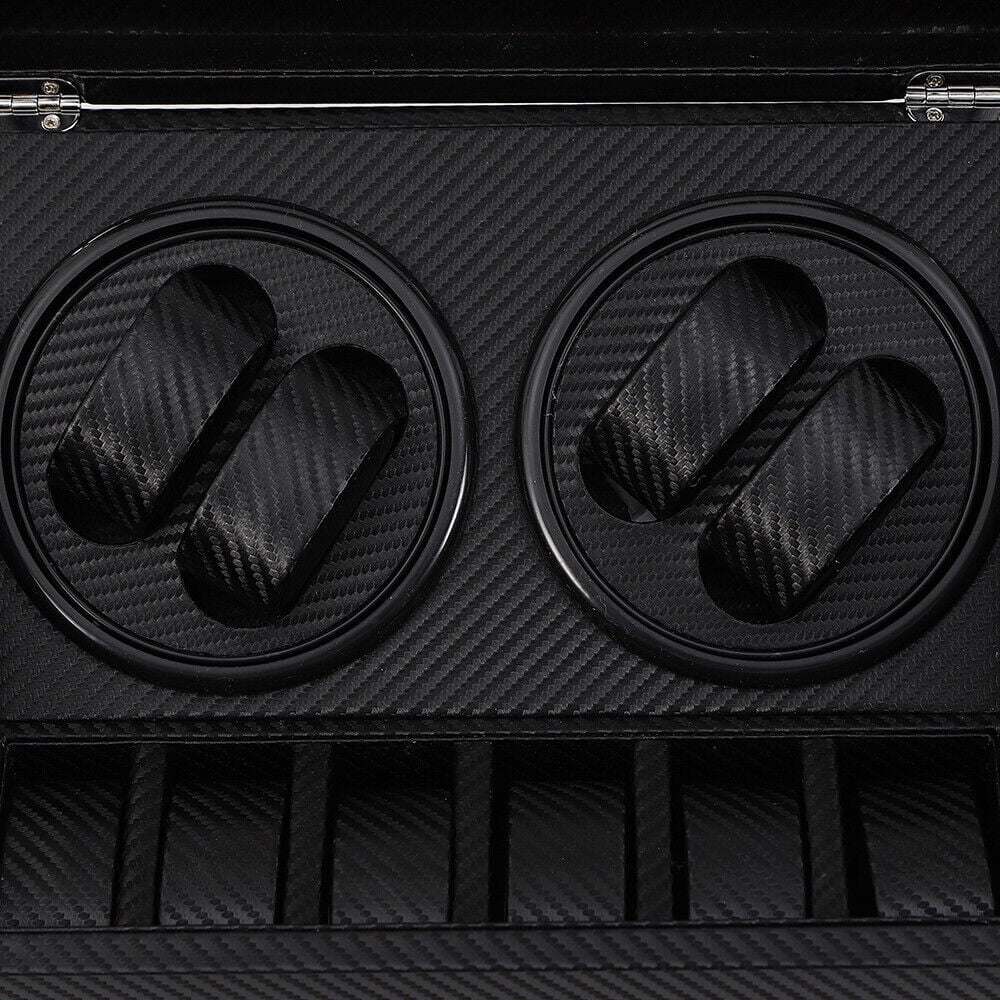 4+6 Watch Winders Automatic Rotation Display Boxes Storage Case Organizer USA