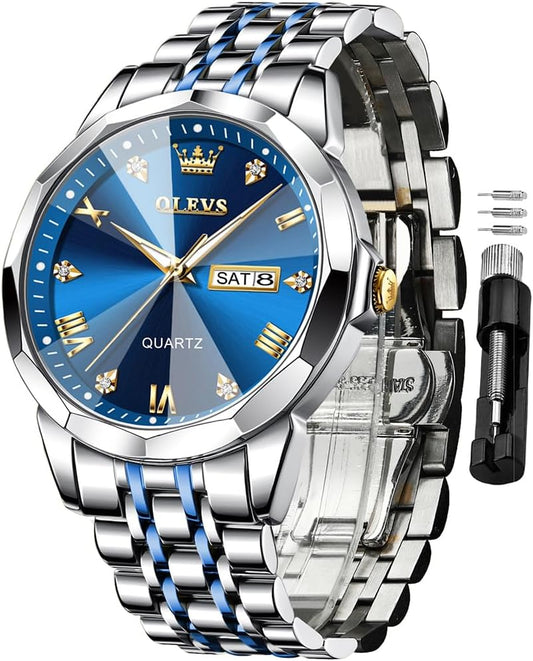 Automatic Watches for Womens Ladies Gold and Silver Two Tone Stainless Steel Waterproof Date Small Wrist Watches Luxury Dress Business Classic Style