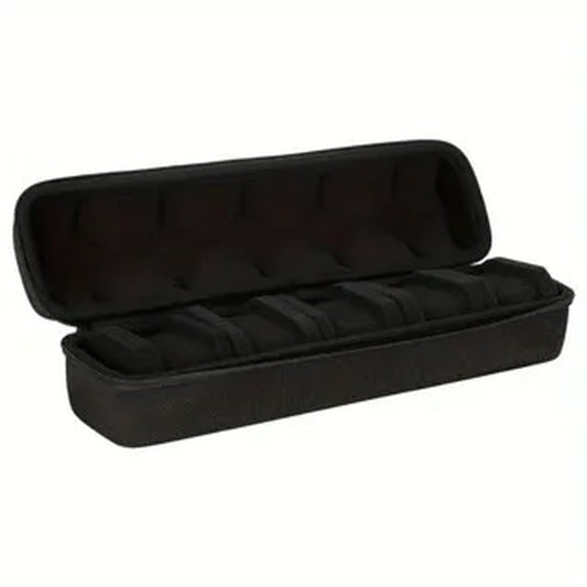 5 Slots Hard Shell Watch Storage Box, Carry Case, Display Organizer, Watch Box Holder Display Cabinet