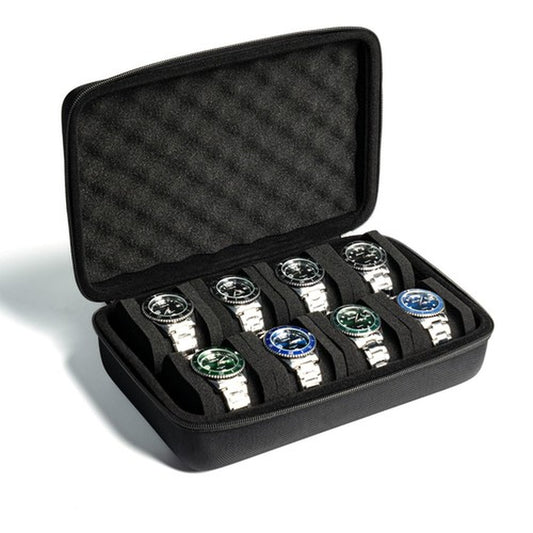 8 Slots Watch Case Hard Watch Travel Case Hard Watch Travel Box Padded Case F
